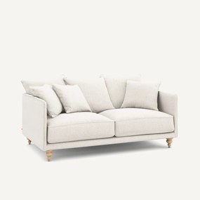 Compacte 3-zitsbank in gevlekt canvas, LAZARE