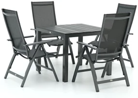 Bellagio Avenza/Fidenza 90cm dining tuinset 5-delig verstelbaar
