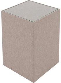 Goossens Hocker Briljant Hotel, Hocker met inleg glasblad