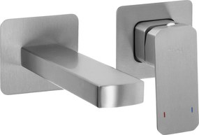 Inbouw wastafelkraan REA Arlo Brush Nickel