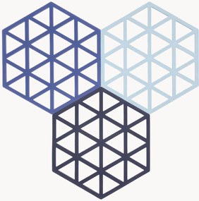 Siliconen onderzetters Triangles, 3-delig