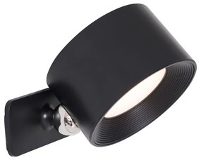 Set van 4 moderne wand- plafondlampen zwart incl. LED oplaadbaar - Bright