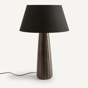 Tafellamp in gegraveerd metaal Lotka