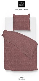 Zo!Home Lino Dekbedovertrek Wine Red – Bij Swiss Sense