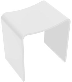 Mueller douchekruk Solid Surface mat wit