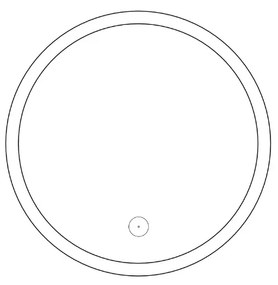 Thebalux M19 scheerspiegel rond 15cm met verlichting
