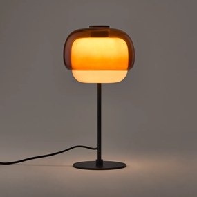 Tafellamp van gekleurd glas, KINOKO