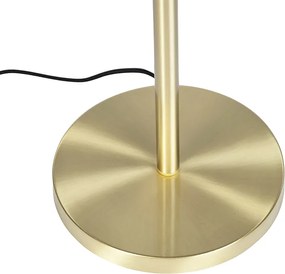 Vloerlamp messing met pauw kap 40 cm - Simplo