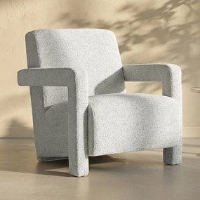 Japandi Fauteuil Creme Stof