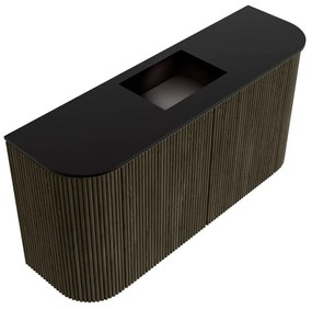 Mondiaz Joya 85cm toiletmeubel ronding links/rechts shadow met wastafel faye midden 1 kraangat urban