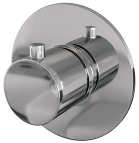 Brauer Chrome Edition inbouwthermostaat - met inbouwdeel - 1 gladde knop - chroom 5-CE-018RR