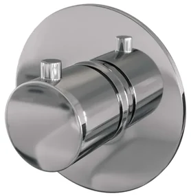 Brauer Chrome Edition inbouwthermostaat - met inbouwdeel - 1 gladde knop - chroom 5-CE-018RR