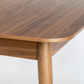 Zuiver Glimps Walnut Walnoot Eettafel Uitschuifbaar 120-162