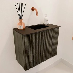 Mondiaz Joya 50cm toiletmeubel shadow met wastafel faye rechts zonder kraangat urban