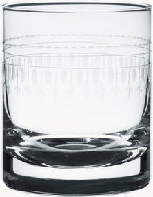 Mondgeblazen kristallen whiskyglazen Ovals, 4-delig