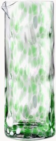Handgemaakte mondgeblazen karaf Carnaval