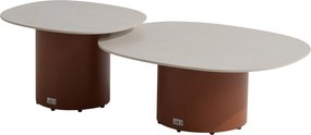 Sofie lounge tuintafels set van 2 keramiek oyster spicy 4 Seasons Outdoor
