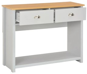 vidaXL Wandtafel 97x35x76 cm grijs