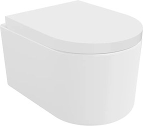 Mexen Sofia WC-pot Rimless met langzaam sluitende harde zitting, duroplast, glanzend wit - 30540200