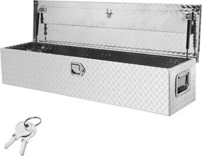 VEVOR 1219 x 381 x 381 mm gereedschapskist voor laadbak, afsluitbaar 177 L gereedschapskist, opbergruimte, gereedschapskist, laadvermogen 50 kg, gereedschapskistorganizer voor campers, auto's, enz.