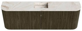 Mondiaz Joya DLux 125cm toiletmeubel ronding links/rechts shadow met wastafel faye midden 1 kraangat frappe