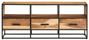 vidaXL Tv-meubel 110x30x45 cm massief acaciahout