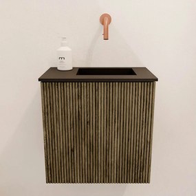 Mondiaz Joya 40cm toiletmeubel dusk met wastafel faye rechts zonder kraangat urban