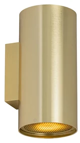 Design wandlamp goud rond 2-lichts - Sab Honey Design GU10 Binnenverlichting Lamp