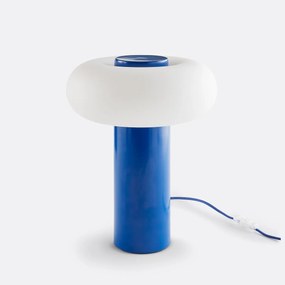 Tafellamp in ijzer en opaline H36,6 cm, Omer