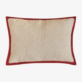 Rechthoekig Kussen 35x50 Cm In Renildo Bouclé Stof Gardenia Wit - Sklum