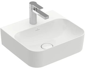 Villeroy & Boch Finion fontein 1 kraangat 43x39cm ceramic+ met verdekte overloop wit 436444R1