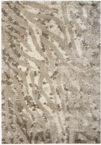 Hoogpolig vloerkleed Leopard Abstract