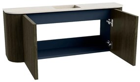 Mondiaz Joya DLux 105cm toiletmeubel ronding links/rechts shadow met wastafel faye midden 1 kraangat meli
