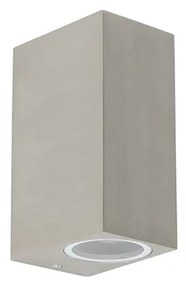 Set van 2 moderne wandlampen aluminium 2-lichts IP44 - Baleno