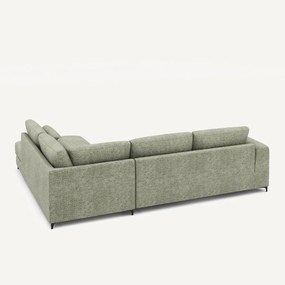 Omvormbare hoekbank rechts, van stevig katoen, MARSILE