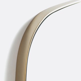 Vierkante spiegel in staalmetaal 60x60 cm, Iodus