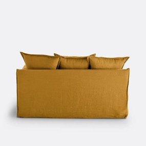 Bankhoes in gekreukt linnen Odna