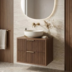 Badkamerkast onder wastafel Rea Mono 60cm Brown