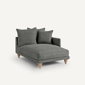 Long chair in katoen/linnen, LAZARE