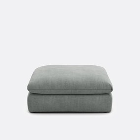 Poef voor modulaire bank, in gestructureerde stof, Malo