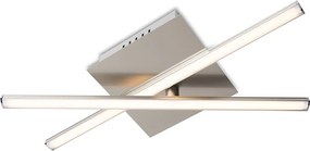 Moderne plafondlamp staal LED draaibaar - Cruz Modern vierkant Binnenverlichting Lamp