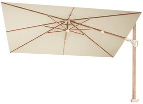 Platinum Challenger rechthoek zweefparasol T2 Premium - 2,6 x 3,5 m. - Champagne Teak