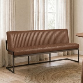 Tower Living Eetkamerbank Van Lichtbruin Kunstleer 185 Cm Ferro