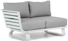 Santika Furniture Santika Sovita Open Bank Rechts - Quick Dry Foam Aluminium Wit