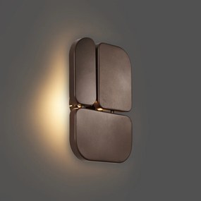 Design wandlamp brons 3-lichts - Planes