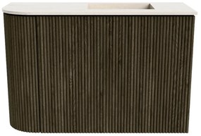 Mondiaz Joya DLux 60cm toiletmeubel ronding links shadow met wastafel faye rechts 1 kraangat meli