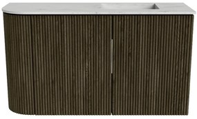 Mondiaz Joya DLux 70cm toiletmeubel ronding links shadow met wastafel faye rechts zonder kraangat opalo