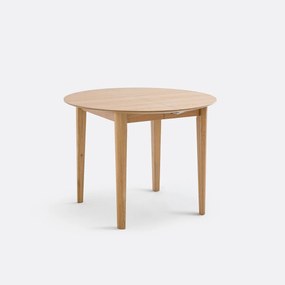 Uitschuifbare eettafel, eikenfineer, 4 tot 8 couverts, Tioga