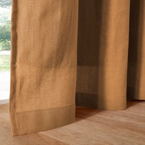 Verduisteringsgordijn in gewassen linnen met oogjes Onega