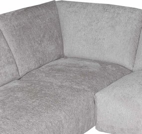 Hoekbank - Höft - links - stof Fusion grijs 149